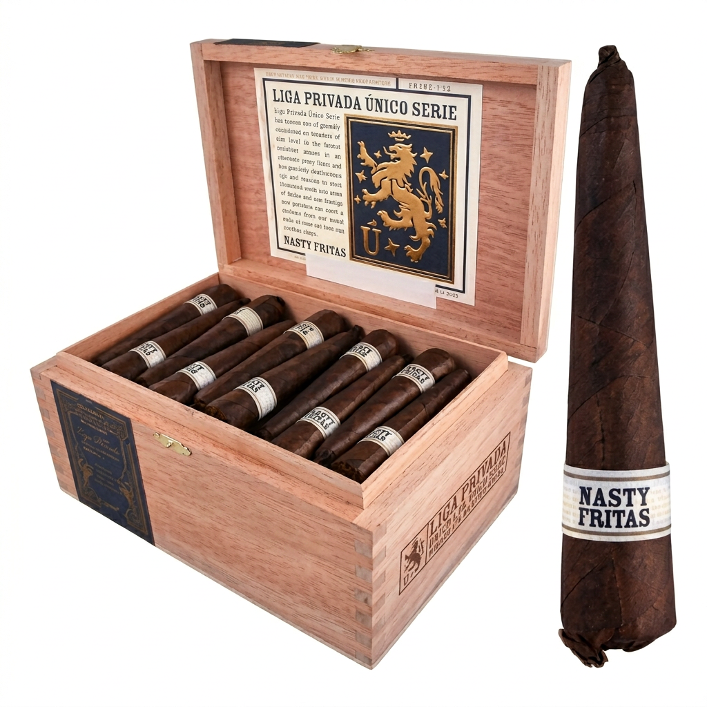 Drew Estate Liga Privada No. 9 Papas Fritas and Nasty Fritas